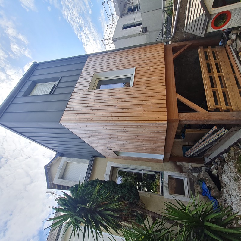 Extension double étage maison Saint-Nazaire